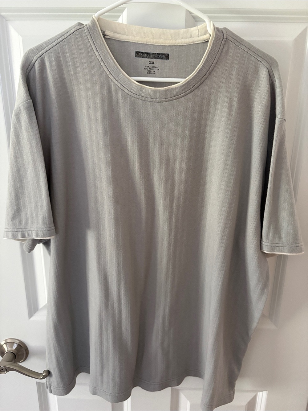 Men's Gray Crew Neck T-Shirt - Van Heusen
